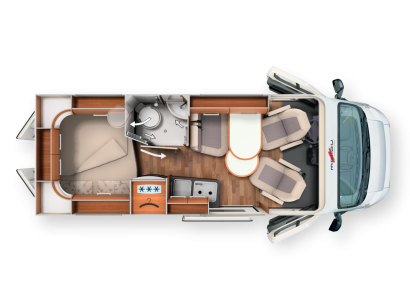 2018 Grundriss Malibu Van 600 DB low bed