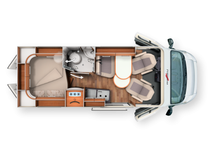 2018 Grundriss Malibu Van 600 DB