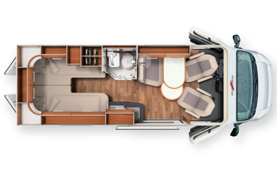 MA Grundriss Malibu Van 600 LE low bed MJ2020